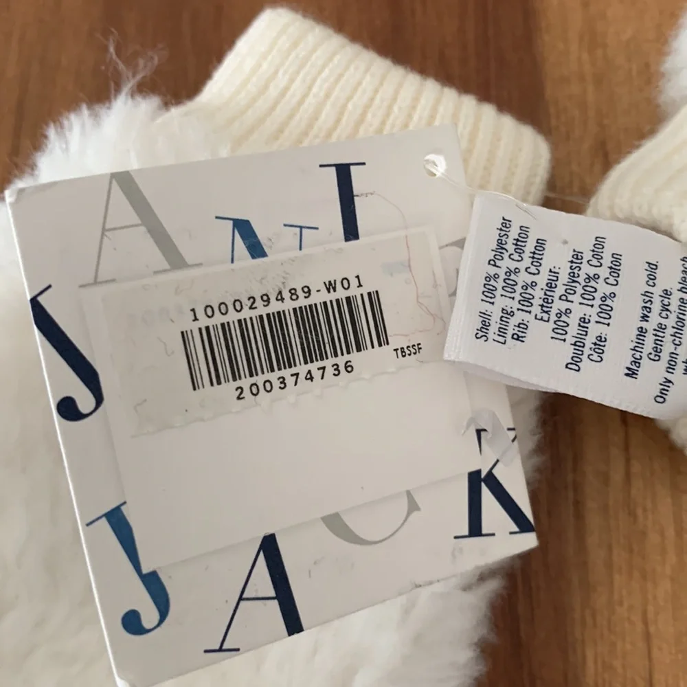 Janie and Jack White Mitten Mitts